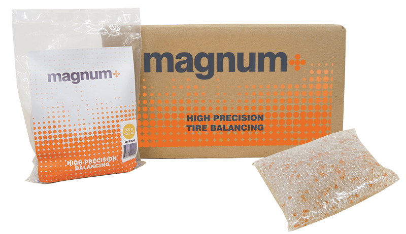 Magnum Plus Semi Tire High Precision Weights Balancer Drop in Bag of Balancing Tempered Glass Beads 